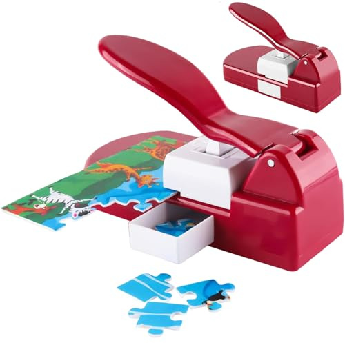 Puzzle Maker, DIY Jigsaw Puzzle Maker Machine with 10 Adhesive Foam Backings, 8x4x5 Inch Cutter for Customized Personalized Making