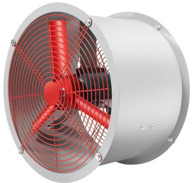 DIKKAC Exhaust Fan, Explosion Proof Axial Fan 18 Inch, 250W 2880m³/h High Air Flow Exhaust Low Noise Ventilation Blower For Spray Booth