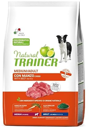 trainer Natural Adult Medium Hundefutter Manzo 12kg
