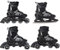 RAVEN Profession 4in1 Inlineskates Triskates Rollschuhe Schlittschuhe Inliner für Kinder und Erwachsene verstellbar (Black, 31-35 (20,5cm-23cm))