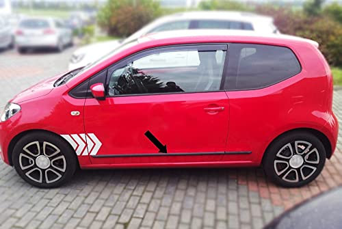 Seitenschutzleisten schwarz passend für Volkswagen VW up! Schrägheck 3-Türer UP ab Baujahr 2012- F44 (3700044)