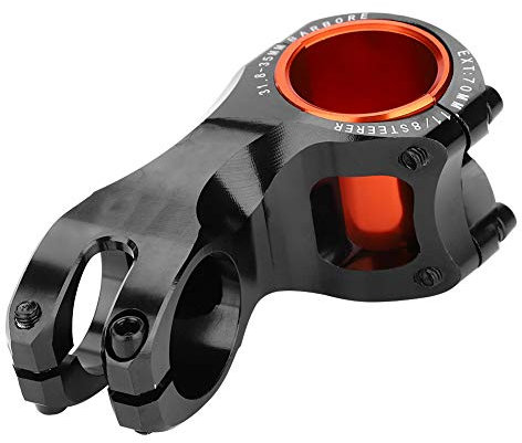 Dwawoo Fahrrad Vorbau, 31.8mm/35mm 17 Grad Mountainbike Fahrradlenker Lenker Vorbauten Ersatz Fahrradlenker Vorbau Zubehör(Schwarz)