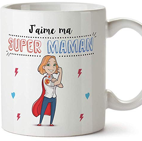 Mugffins Maman Mug/Tasse - Super Maman – Tasse Originale mère/Cadeau Anniversaire fête des mères