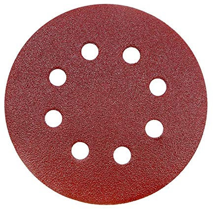 50PCS Sanding Discs Pads 80 Grits 5 Inch Hook and Loop 8-Holes Sandpaper Assorted for Random Orbital Sander
