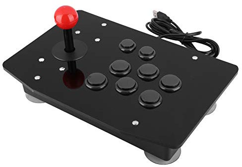 Arcade Fight Stick Joystick,USB Arcade Controller Joystick Konsole,Fighting Stick mit 8 Tasten, Arcade Spiel Joystick Fighting Stick Arcade Controller für PC Win7/Win8/Win10.