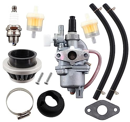 MCHNIC PZ13 13mm Carburateur et Filtre à Air pour 2-temps 43cc 47cc 49cc Pocket Bike Engine Mini Carb Pour Quad ATV Moto Pocket Dirt Bike 43cc 47CC 49CC Filtre à Carburant