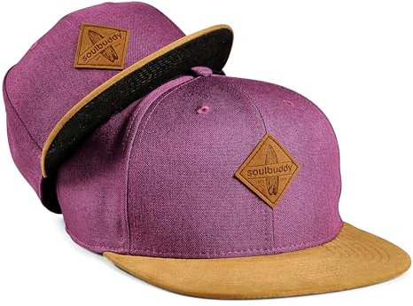 Soulbuddy Cap Damen Cap Kinder – 2er-Set Familien Outfit Set – Muttertagsgeschenk – Geschenke zum Muttertag – Mama Geschenk – Lila – One Size und Kids M