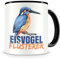 Samunshi® Eisvogel Tasse mit Spruch Eisvogel Flüsterer Geschenk für Eisvogel Fans Kaffeetasse Lustige Tassen zum Geburtstag