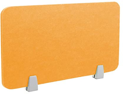 Icegrey Akustik Trenn-Wand für Schreibtisch Filz Freistehender akustischer Schreibtischteiler Reduzieren Sie Lärm und visuelle Ablenkungen mit 2 Clips, Gold Bronze, 100x30cm