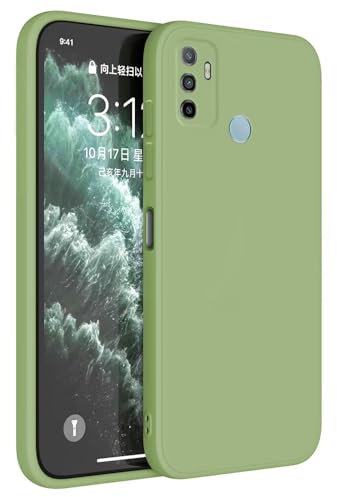 Topme Funda para OPPO A53 / OPPO A53s (6.5 Inches) Carcasa Caja Case Estuche, Funda Protectora de Piel de Silicona TPU - Verde Matcha