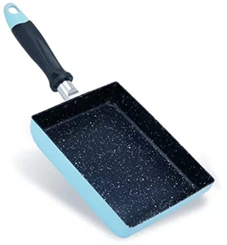 BONOCO Padella Antiaderente Pentola Senza Fumo Uovo Pizza Padella Quadrata Fornello A Induzione A Gas Pentole Rosa Gadget da Cucina Colazione Frittura Cuoco (Color : A Size : One Size) (Color : A)