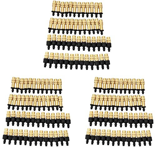 Censous 150 piezas de rociador ajustable de latón boquilla atomizadora aspersor para mini riego de jardín spray de riego