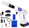 Pistola pulverizadora de agua de 21 V, lavadora de alta presión inalámbrica portátil, con 2 baterías de iones de litio, cargador, boquilla ajustable, accesorios, 2 accesorios de cambio rápido y
