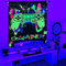 Csivoisw Spielervorhänge für Jungenzimmer, Spielen-Fenstervorhang, leuchtet im Schwarzlicht, Teenager, Jungen, Mädchen, Videospiel, Verdunkelungsvorhänge für Spielzimmer, Dekoration, 114x160 cm