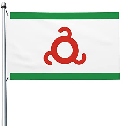 Flagge von Inguschetien, 90 x 150 cm, für den Außenbereich, tion, leichtes Banner, für Zuhause, Party, Hof, 3 x 5 Flaggen