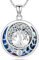 Collier Arbre de Vie Personnalisé en Argent 925 pour Femme - Pendentif avec Cristaux et Pierre Naturelle - Bijoux Élégants