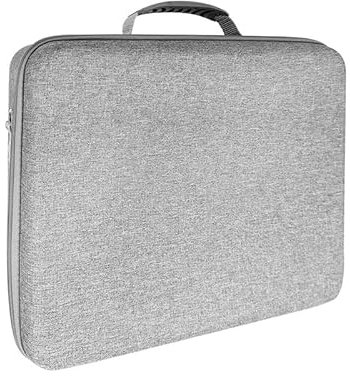 Szaerfa Sacoche de Transport pour PS5 Slim Console de Jeu,Disque, édition numérique, Manette et Accessoires, Sacoche de Voyage de Grande capacité en EVA pour Sony PS5 Slim (Gris)