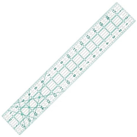 MANUFORE Règle Patchwork 3 x 18 Pouce Acrylique Règle de Quilting Antidérapante, Règle de Couture Transparente avec Ligne d'impression Claire pour une Coupe Précise