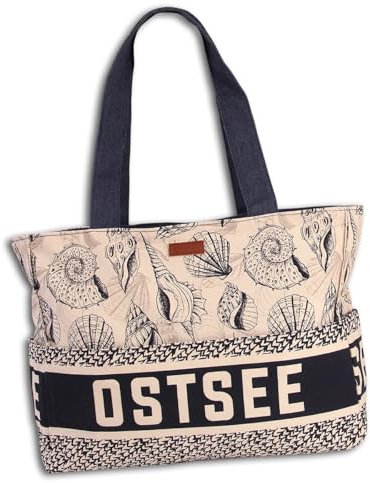 Robin Ruth Schultertasche Baumwolle dunkelblau Natur OTG5118N Baumwolle Schultertasche