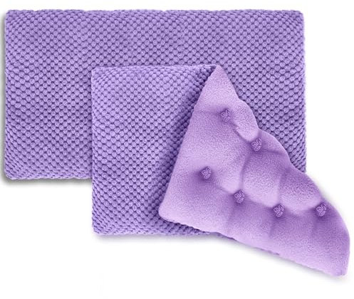 Microwavable Heating Pads 15 * 9 for Pain Relief, Weighted Moist Microwave Heat Pad for Cramps, Neck Shoulder, Back, Warm Compress Rice Bean Bag Hot Pack for Muscles, Joints Ache, Unscented,2 Pack