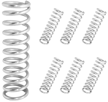 Qrity 10Pcs Coil Extended Compressed Spring, Compressed Springs, Stainless Steel Springs, Wire Diameter 1.2mm, 8mm OD, 30mm Free Length