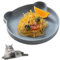 Katzennapf Flach, Katzen Napf Silikon Katzennäpfe, Fressnapf Katze mit Saugnapf, Flach Futterschüssel für Hunde Katzen Hasen