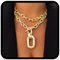 Handcess Boho Chunky Choker Halskette Gold Layered Halsketten Punk Dicke Halskette Kette für Frauen