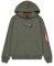 Alpha Industries Herren Camo Panel Hoody, Dark Olive, 3XL