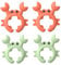 Crab Spatula Holder 4PCS Crab Spoon Holder Silicone Spoon Rest Adjustable Non Slip Cooking Spoon Holder Reusable Silicone Utensil Rest for Pot Boil Over Spill Stopper
