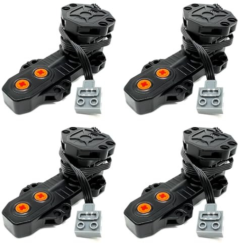 Power Functions 5292 Lot de 4 moteurs pour poussette Compatible avec les pièces Lego MOC Technic