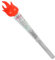 ibasenice 3st Simulationsbrenner Leistung Lagerfeuer Anzünden Aufblasbare Fackelspielzeuge Lichter Realistische Taschenlampe Künstliches Brennholz Feuer Gefälschte Flamme Spaß Plastik Silver