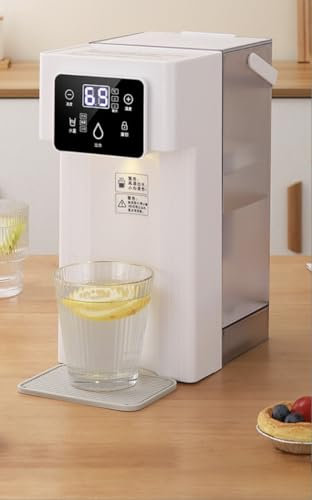 Instant Hot Water Dispenser, Countertop 3L/101.44oz with Filter, Safety Lock & 12 Variable Temperatures, 1500W White
