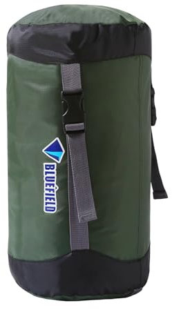 Azarxis Kompressionssack für Schlafsack 14L / 23L, Schlafsack Aufbewahrungstasche Kompression für Reisen, Camping, Wandern, Rucksackreisen (Grün, S)