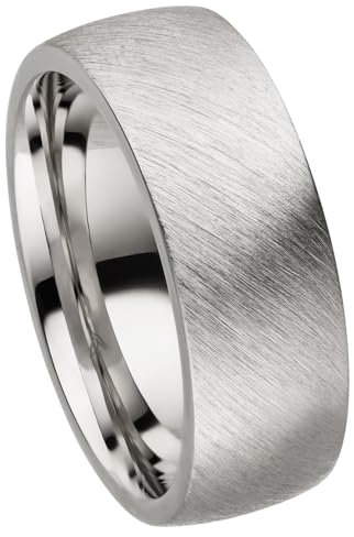 Kolibri Rings 925 Sterling Silber Ring 7mm Partnerring Ehering Freundschaftsring Unisex - Inkl. Gratis Gravur und Etui (Schrägmatt)