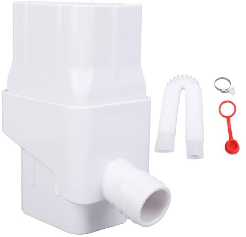 Regentonnen-Umlenker, 2'' X 3'' Standard-Rinnen-Fallrohr-Regenwassersammel-Umlenker für eine Effiziente Regenwassernutzung (White)