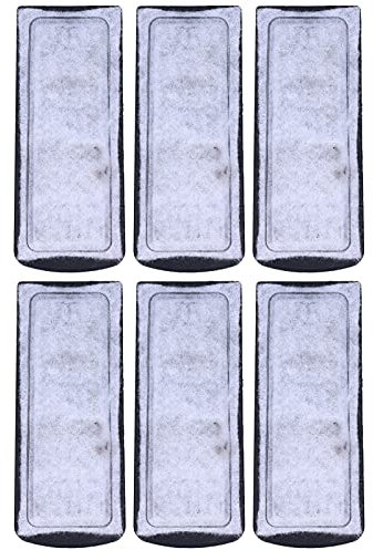 Filterbaumwolle, Aktivkohle, Aquariumkartusche, Ersatz für Aquariumfilter, Sauberes Wasser für Aquarium, 6er-Pack, Aquarium-Filterbaumwolle, Wandmontage-Filterzubehör