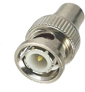 2 pièces connecteur BNC prise mâle vers RCA TV femelle Jack RF adaptateur Coaxial