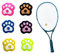 Tennis Dämpfer,Biluer 6 PCS Dämpfer Tennisschläger Tennisschläger Dämpfer Vibrationsdämpfer Vibrationsdämpfer Tennis-Stoßdämpfer In Form Eines Fleischkissens（6）