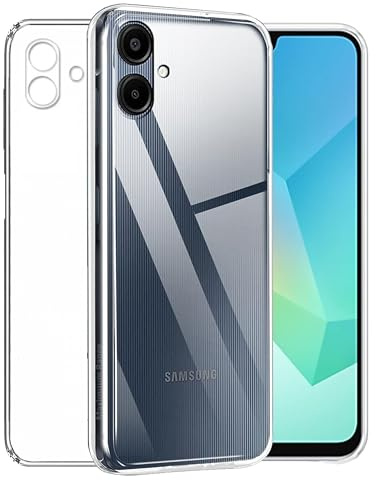 Case Compatible with Samsung Galaxy A06 Cover, Slim Fit Soft TPU Shockproof Anti-Scratch Phone Case for Samsung Galaxy A06 Clear