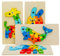 fundabär - Holzpuzzle für Kleinkinder (4er-Set) Pädagogisches Lernspielzeug mit Tiermotiven nach Montessori