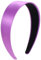 Cerchietto per capelli da donna, larghezza 4 cm, fascia rigida in raso viola, per donne e ragazze