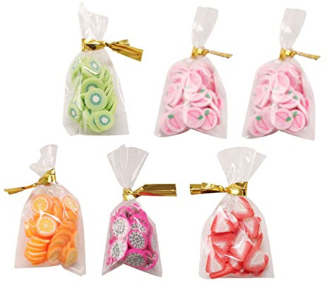 JOINPAYA 6 Stück Snacks Miniatures Miniature Food Dollhouse playmobile Geschenkidee Geschenkeidee realistische Snack-Requisiten Mini -Lebensmittelspielzeug Miniatur-Snack-Ornamente Gummi