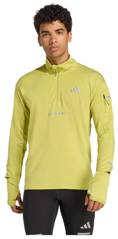 adidas Adi365 Warm Half-Zip Laufshirt Herren gelb - prelim XL