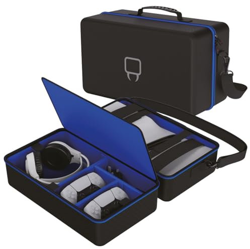 Venom PS5 Console Carry Case – Hard Shell Travel Case for PS5 Slim Disc, Digital & Pro – Fits Console, Controllers, Cables & Accessories – Protective & Portable