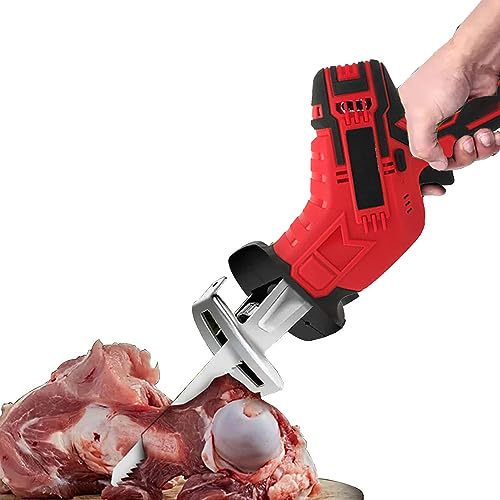 Scie De Boucher Électrique, Scie Électrique Pour Viande, Coupe Viande Congelée Et Os Durs, Lames Remplaçables, Idéale Pour Boucherie Et Cuisine Professionnelle