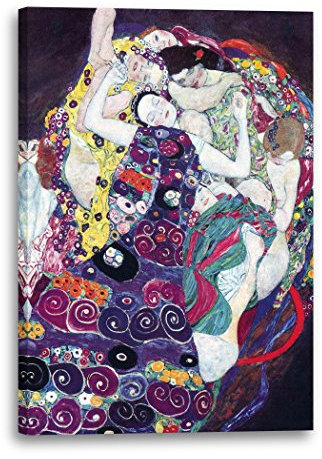 Printed Paintings Leinwand (60x80cm): Gustav Klimt - Die Jungfrau (1913)