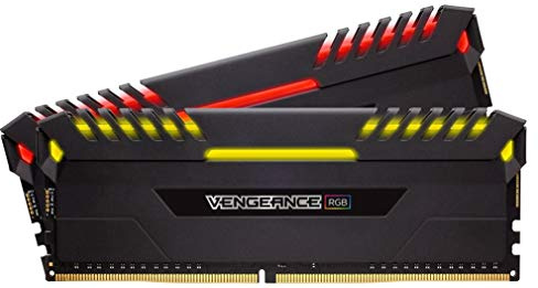 Corsair Vengeance RGB 32GB (2x16GB) DDR4 3200MHz C16 XMP 2.0 Enthusiast RGB LED-Beleuchtung Speicherkit, schwarz