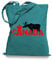 Ma2ca® Canada Moose Elch Stoffbeutel Einkaufstasche Tasche Tragetasche/Bag WM101-emerald