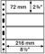 Leuchtturm 358075 klare Kunststoffhüllen SH 312, 4 quere Taschen für Banknoten und Sammelscheine - 50er Pack aus PP