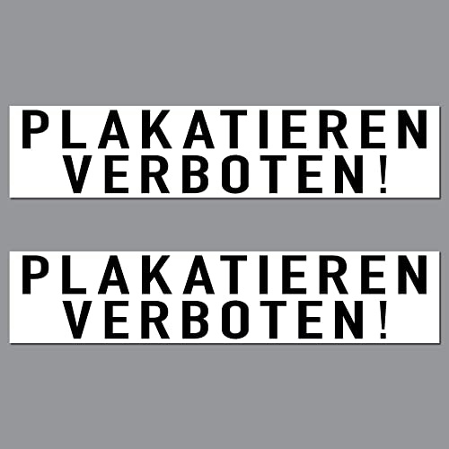 2 Aufkleber 20cm Sticker Plakatieren Verboten Hinweis Wand Tür Sicherungskasten Schild